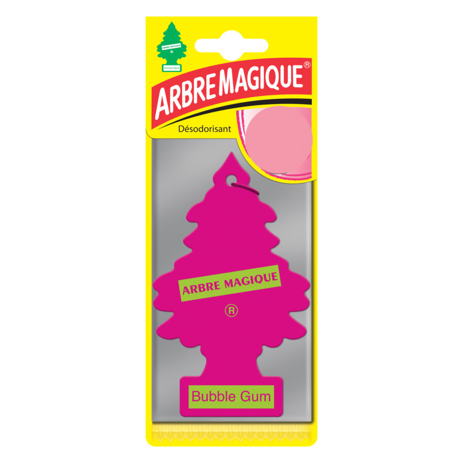 Désodorisant Arbre Magique Bubble Gum ARBRE MAGIQUE ABR14 : CAR WASH  PRODUCTS - Produits de lavage automobile