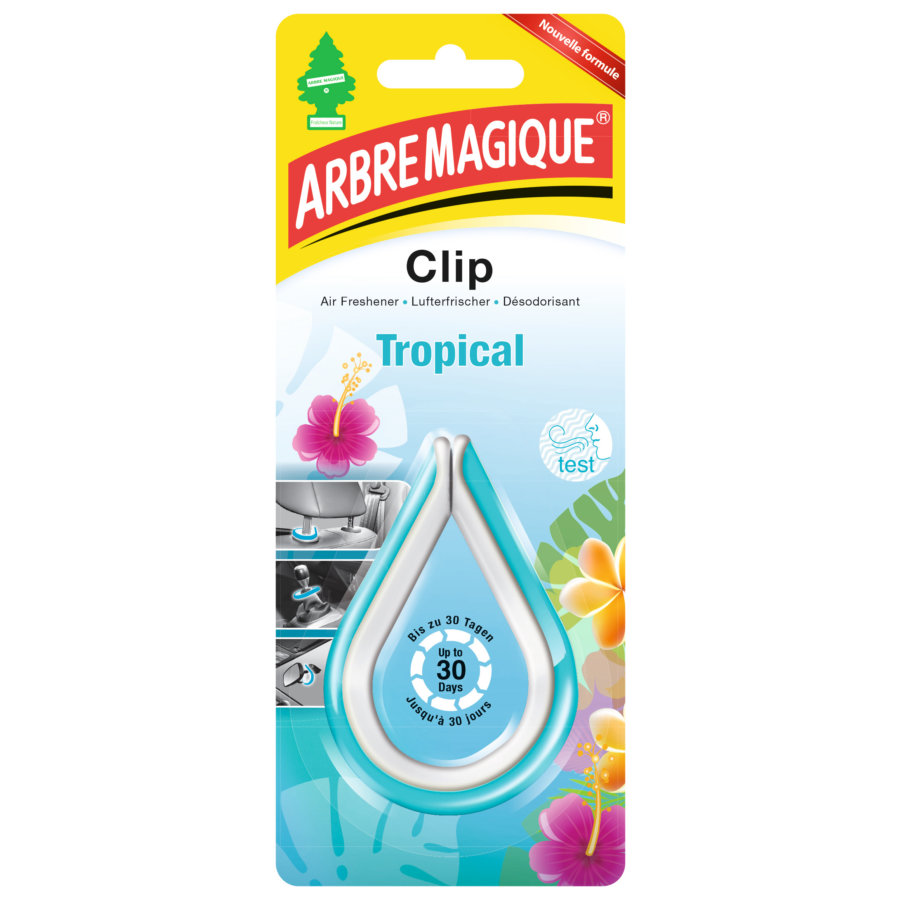 Désodorisant Voiture Arbre Magique Clip Tropical