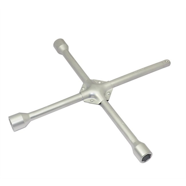 Clé En Croix Carpoint DIN 899 - 17/19/21mm Et 1/2'' - Renforcée