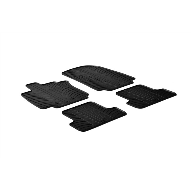 4 Tapis Sur Mesure Caoutchouc Norauto Premium