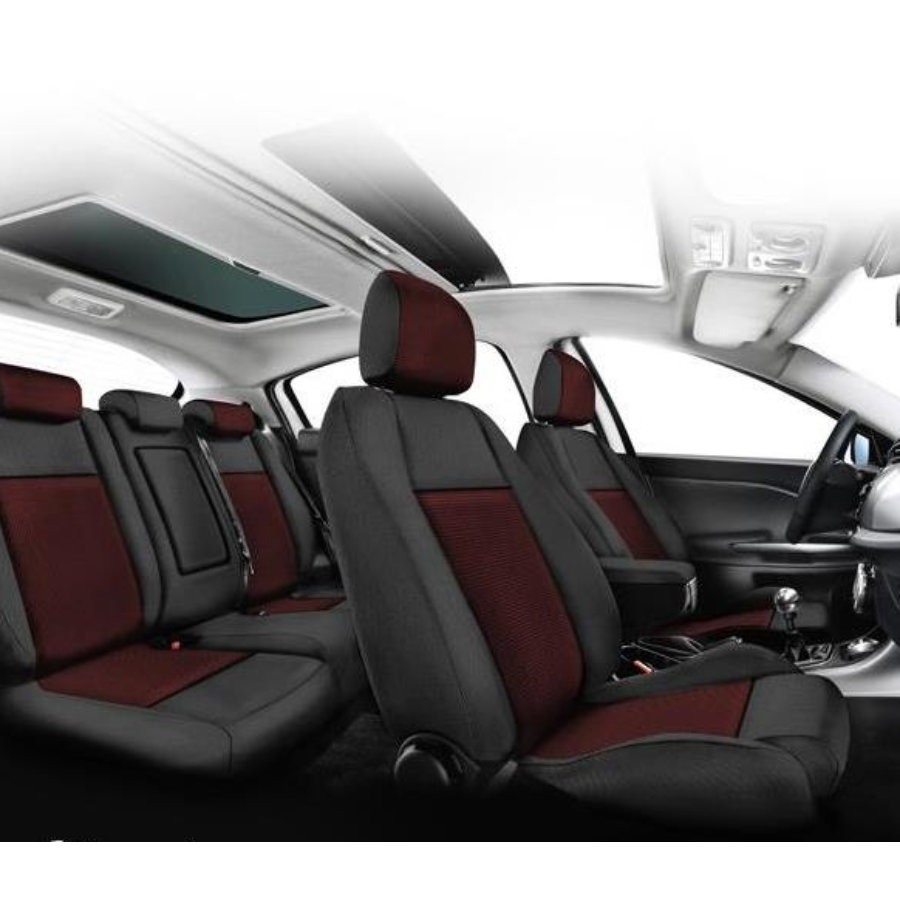 Jeu Complet De Housses Sur Mesure Voiture Bancarel Tissu Damier Da6