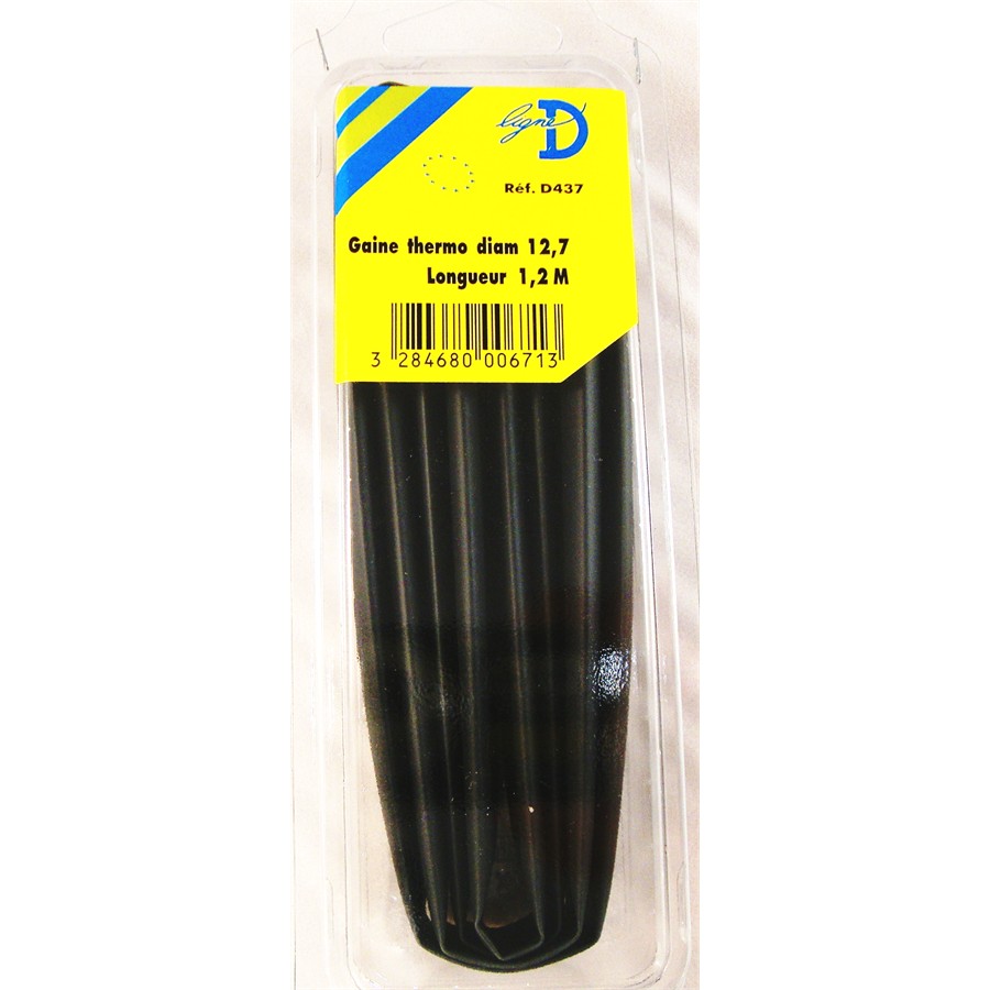 Gaine Thermorétractable Longueur 1,2 M Diamètre 12,7 Mm Rdi
