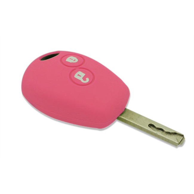 Coque Silicone Clé Voiture Rose