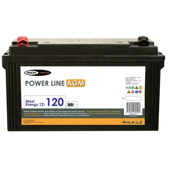 Batterie Inovtech 128ah Power Line Agm Réf. 496179