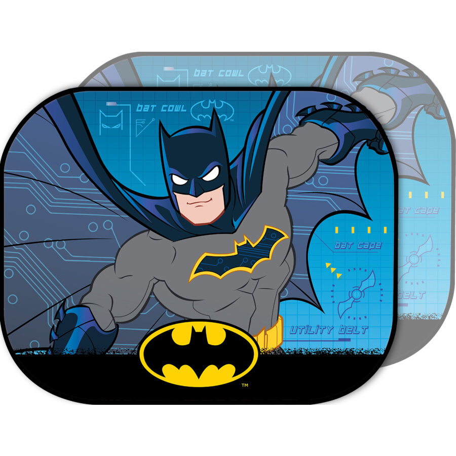 Lot De 2 Pare-soleils Latéraux À Ventouse Bébé - 44x35 Cm - Disney Batman