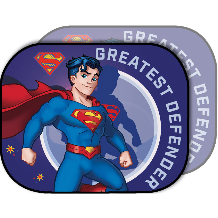 Lot De 2 Pare-soleils Latéraux Bébé - 44x35 Cm - Marvel Superman