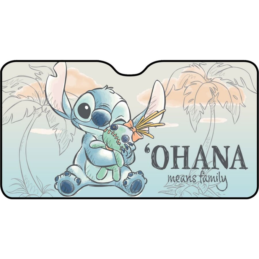 Pare-soleil Pare Brise Avant Bébé - 130x70 Cm - Disney Stitch