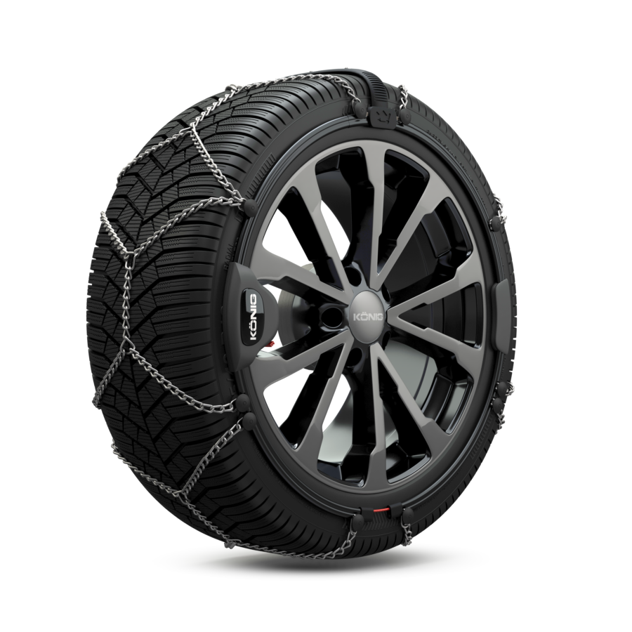 2 Chaînes Neige Métalliques Classiques Konig Reflex Edge 597