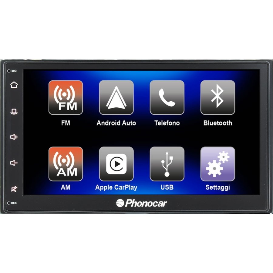Autoradio Phonocar Vm012 Android Auto Via Usb, Car Play Via Usb Et Sans Mécanique