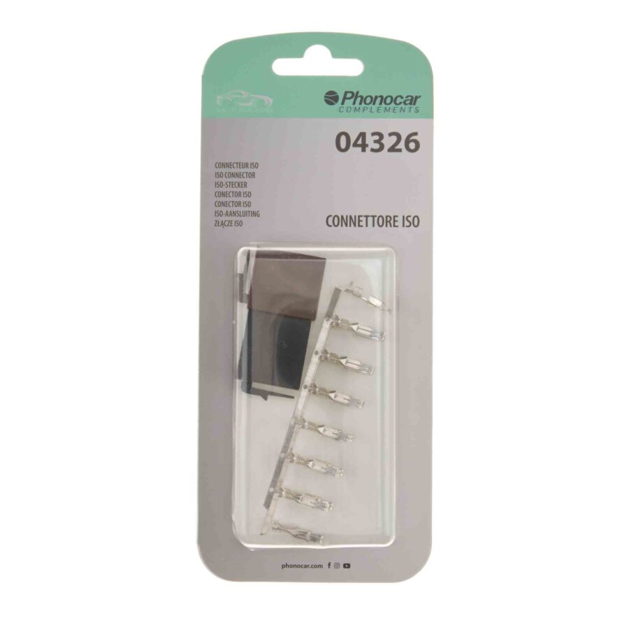 PHONOCAR Connecteur Iso M&acirc;le 16 P&ocirc;les En Kit 