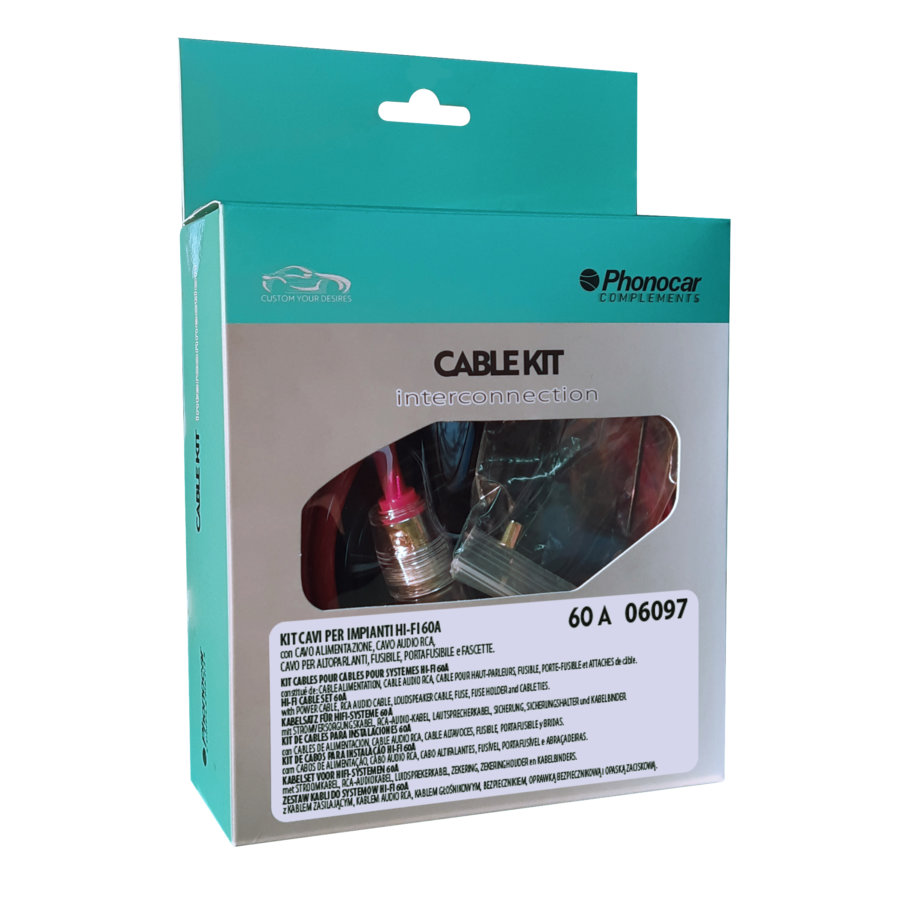Réf. Du Kit De Câbles Pour Amplificateur Phonocar 06097