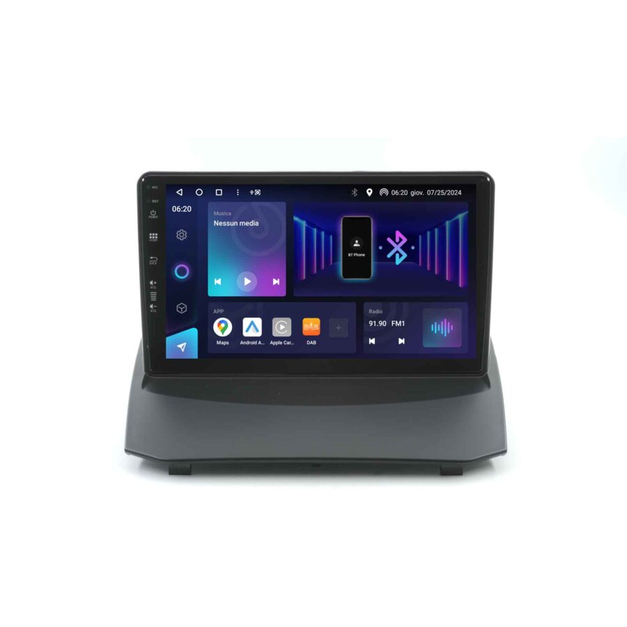 JF Sound Autoradio Custom Fit X9C Per Ford Transit/Tourneo Custom (2018+) – Android Octa-Core 4GB/64GB, CarPlay/Android Auto Wireless, DAB+, Touch 7", GPS E Comandi Vocali – Prodotto In Italia