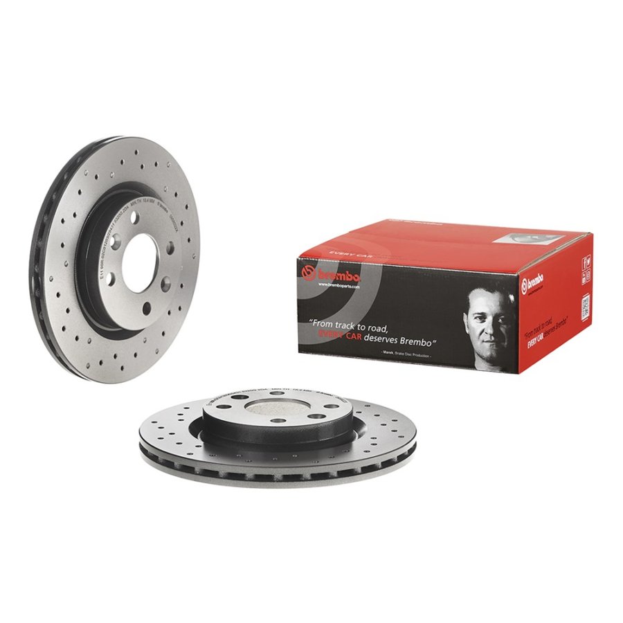 Disques De Frein Avant Brembo – Jeu De 2, Diamètre 262 Mm, épaisseur 11 Mm, Pour Mercedes-Benz 190 (1982-1993)