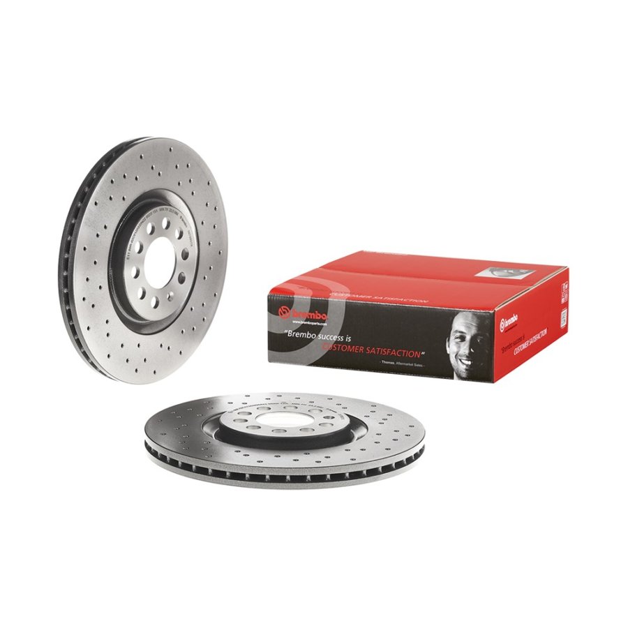 2 Disques De Frein Brembo Xtra Vernis Uv 09.7880.1x