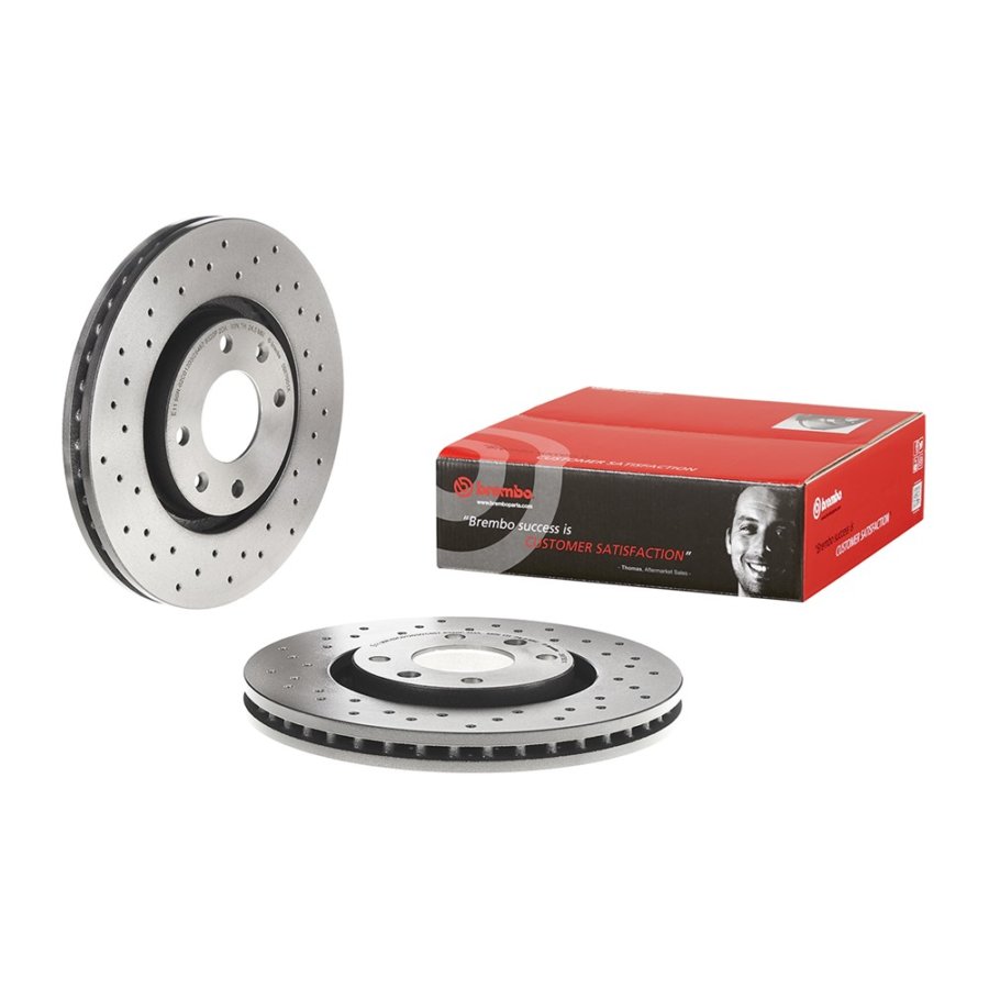 2 Disques De Frein Brembo Xtra Vernis Uv 09.8760.1x