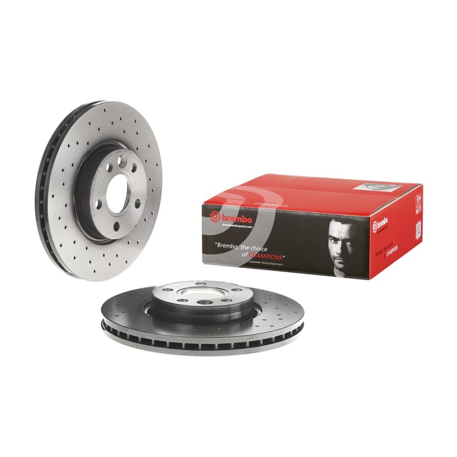 2 Disques De Frein Brembo Xtra Vernis Uv 09.a427.1x