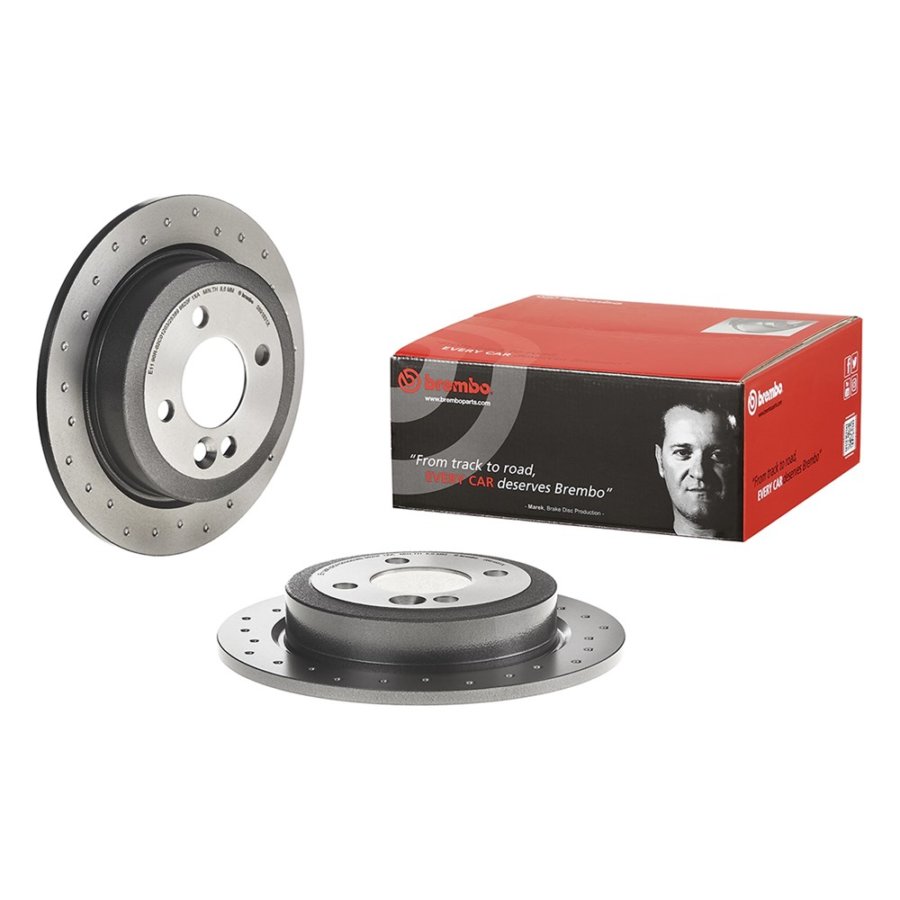 2 Disques De Frein Brembo Xtra Vernis Uv 08.9163.1x