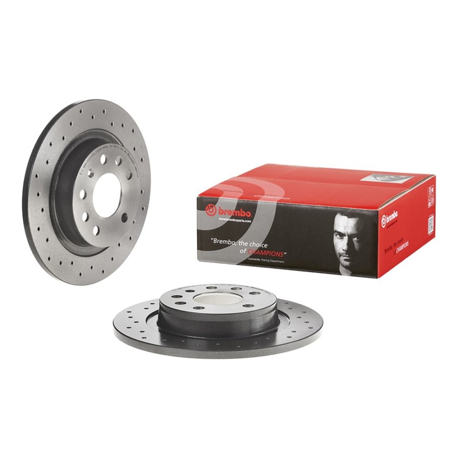 2 Disques De Frein Brembo Xtra Vernis Uv 08.9511.1x
