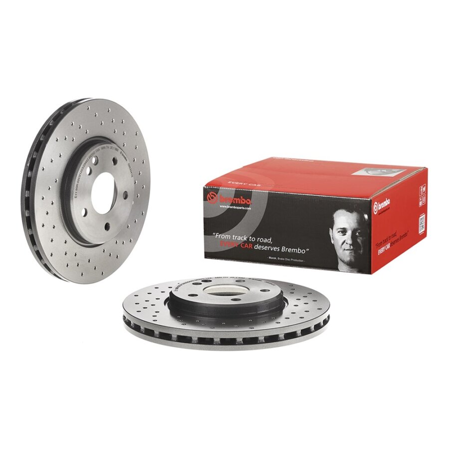 2 Disques De Frein Brembo Xtra Vernis Uv 09.8304.1x