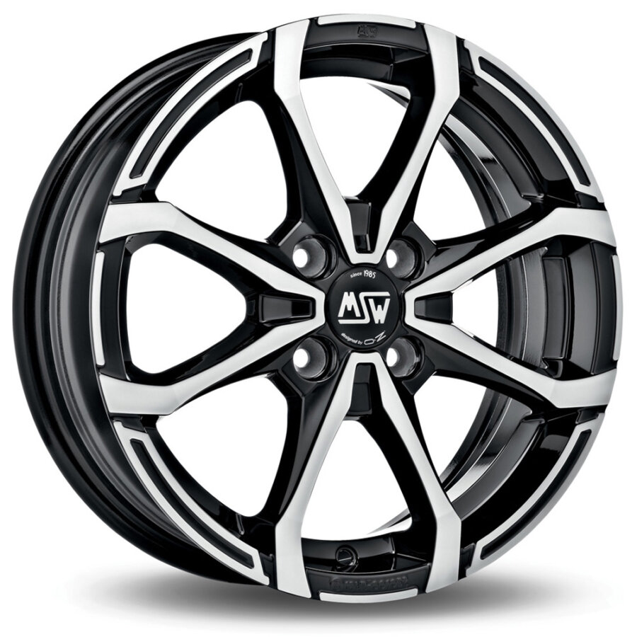 Jante Alu Msw Msw X4 - 16 Pouces - Noir Brillant
