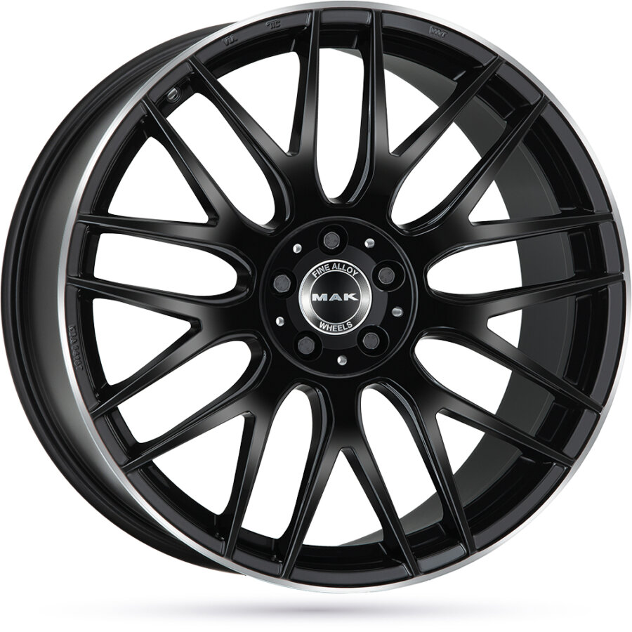 Jante Alu Mak Arrow-d - 20 Pouces - Black Glossy Bord Poli