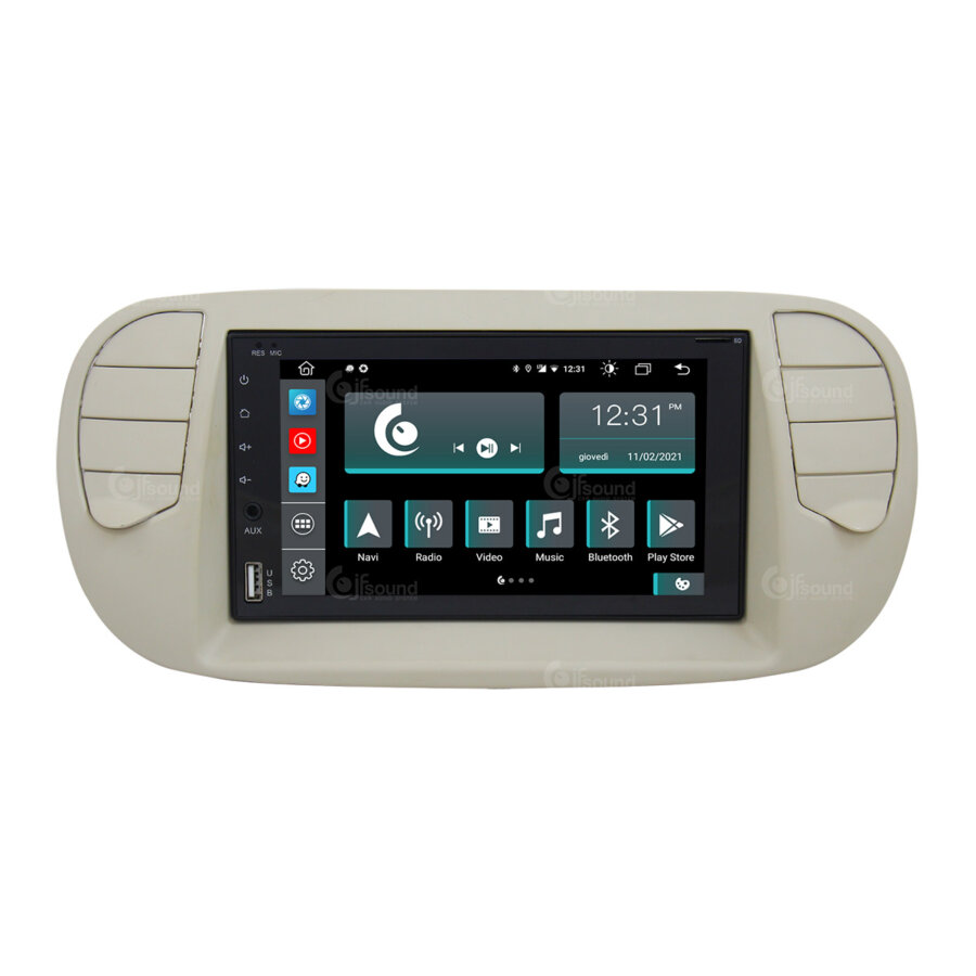 JF Sound Autoradio Android Per Fiat 500L Restyling (dal 2017) – JF-227-X9C-FL, 6.2” HD, CarPlay Wireless, DAB+, GPS, 4/64 GB, Prodotto In Italia