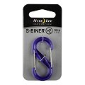 Porte-cl&eacute;s mousqueton double accroche violet NITE IZE