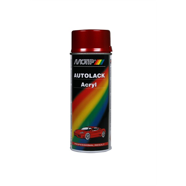 Bombe De Peinture Rouge Métallisé Motip M51556 400 Ml