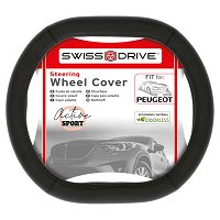 Couvre Volant Voiture Pour Alfa Romeo Mito 2013-2018, Anti-dérapant Respirant Cache Volant Elastique Confortable Accessoires D'intérieur Protecteurs Durable,D