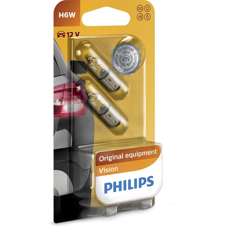 2 Ampoules Philips H6w 6 W 12 V