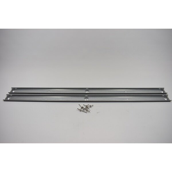 2 Rails Inférieurs Et Rivets Pour Coffre D'attelage