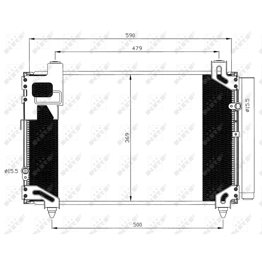 AC448860 MAXGEAR Filtre déshydrateur clim R134a, Matière plastique