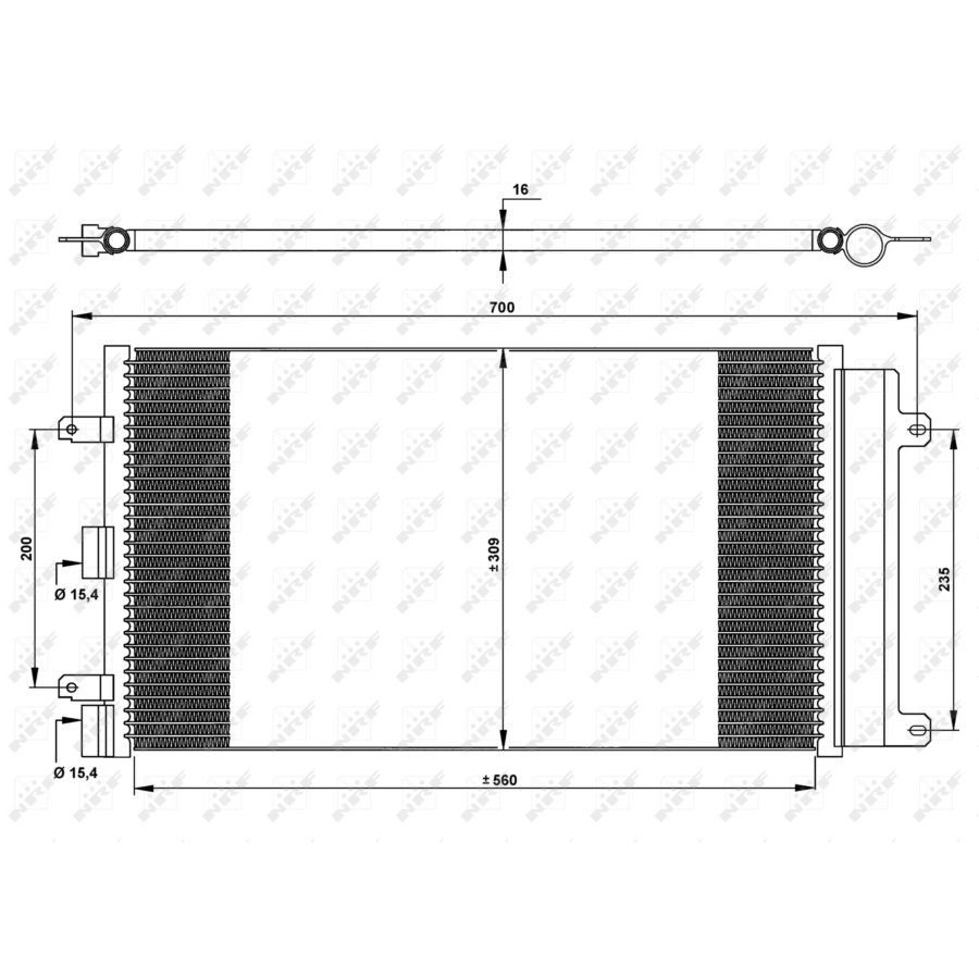 Condenseur Avec Déshydrateur Nrf 35752 Easy Fit