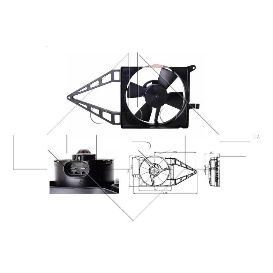 Ventilateur De Refroidissement Moteur Nrf 47020