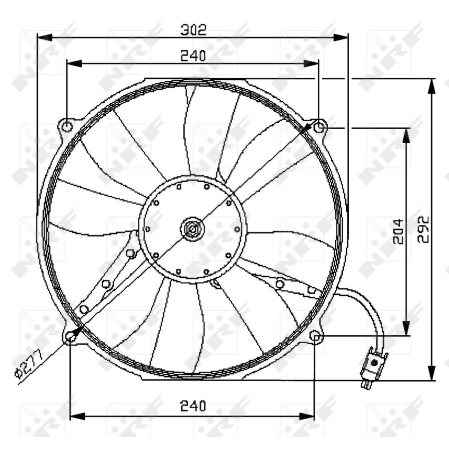 Ventilateur de refroidissement moteur NRF 47334