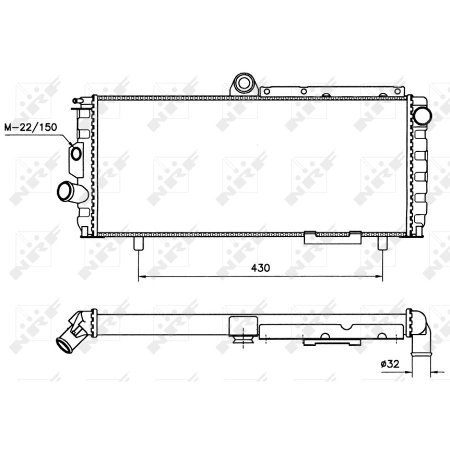 Radiateur De Chauffage NRF 53565 Pour Fiat Multipla - Neuf, En Aluminium, Avec Nombreuses Références équivalentes