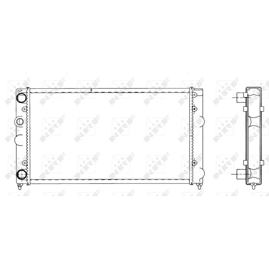 Radiateur D'huile NRF 31174 - Compatible Peugeot 207, 307, Citroën C3, C4 1.4/1.6 HDi