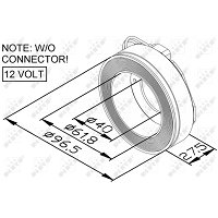 Bobine NRF Pour Compresseur D'embrayage Magnétique - Référence 38747, Compatible Peugeot 206, Renault Clio II, Etc.