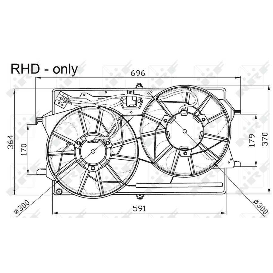 NRF 53680 Radiateur, Refroidissement Du Moteur - Radiateur Moteur