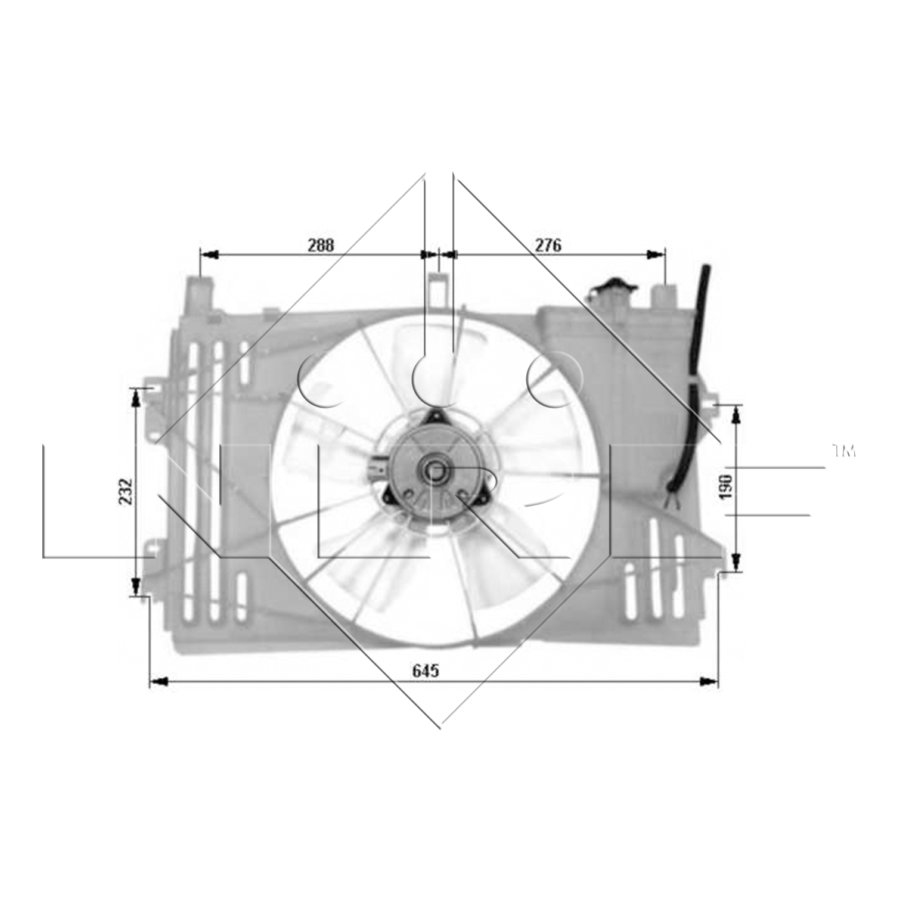 NRF 47508 Ventilateur Refroidissement Moteur - Compatible Mini Cooper S Et John Cooper Works