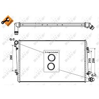 NRF 50413 Radiateur Refroidissement Moteur - Compatible Peugeot 306 Et Citroën Xsara ZX