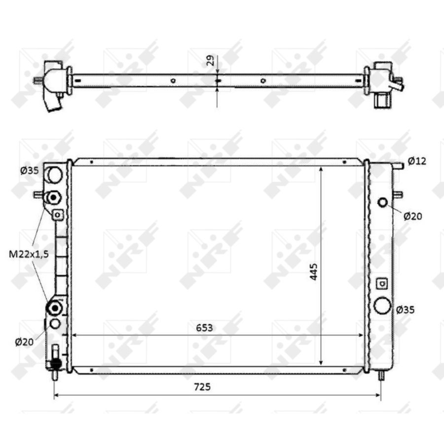 Radiateur Nrf 53871 Easy Fit