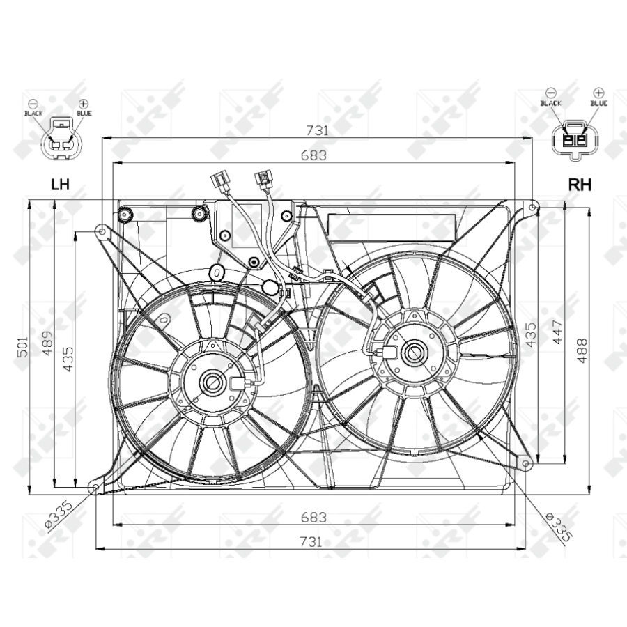Ventilateur De Refroidissement Moteur Nrf 47574