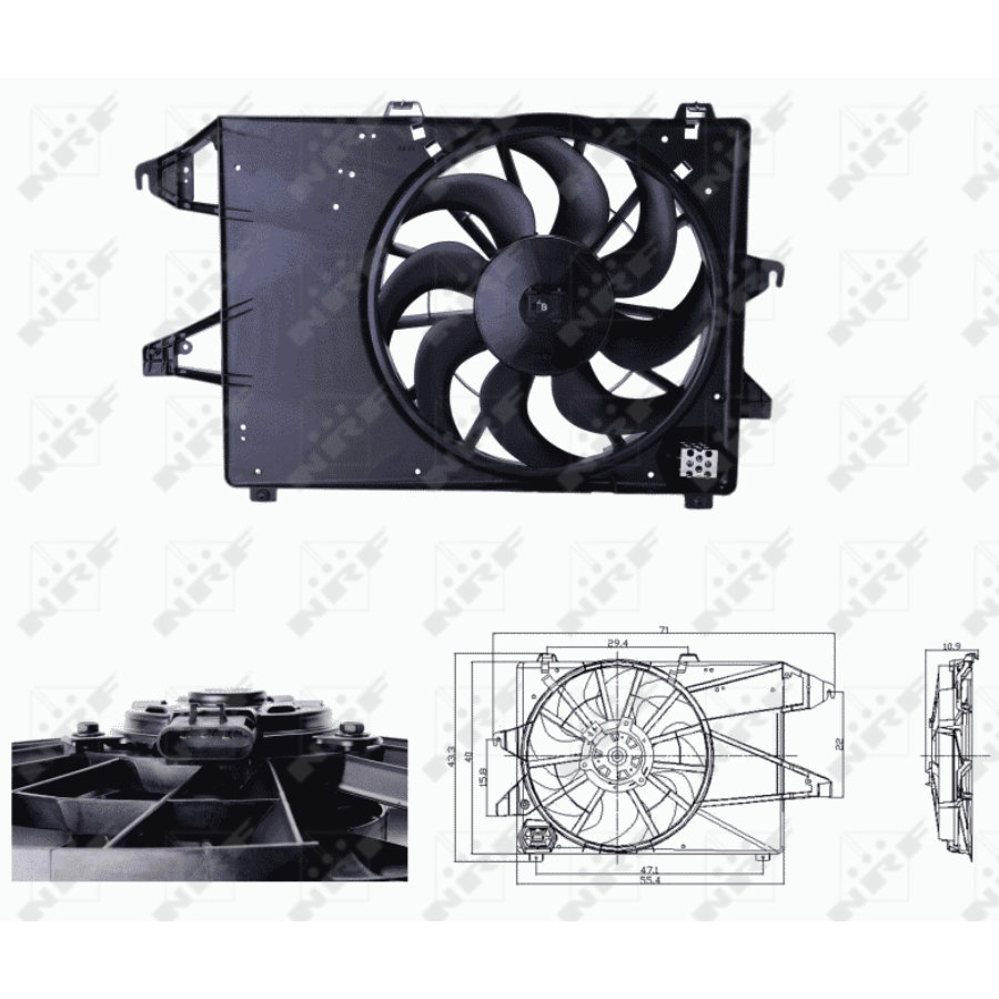 Ventilateur De Refroidissement Moteur Pour Voiture Télécommandée - Double Roulement à Bille, Taille 50x50mm Ou 30x30mm