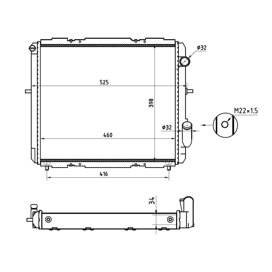 Radiateur NRF 507345A - Norauto