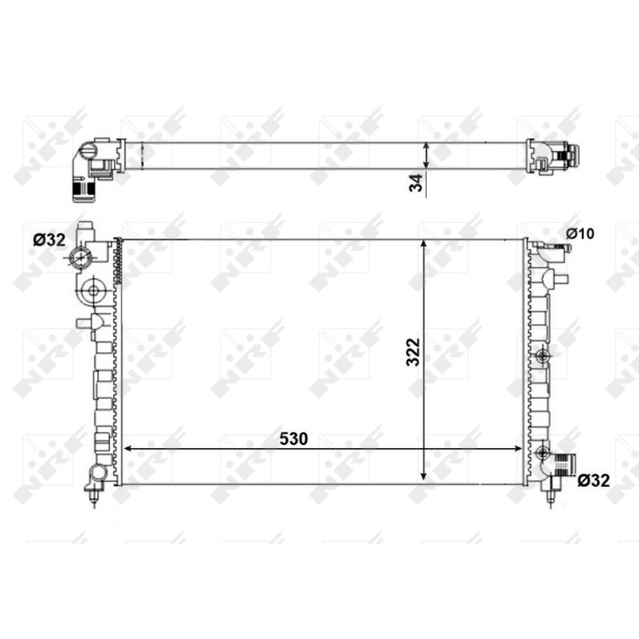 Radiateur Nrf 509502a