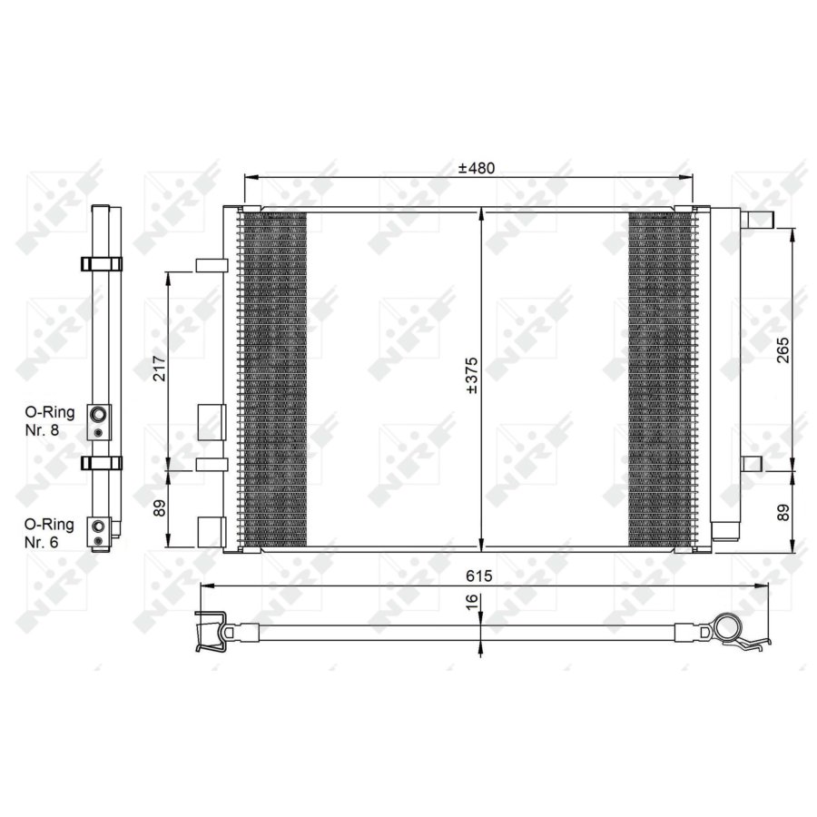 Condenseur Climatisation THERMOTEC Avec Déshydrateur - Compatible Renault Clio III, Modus, Nissan Micra...