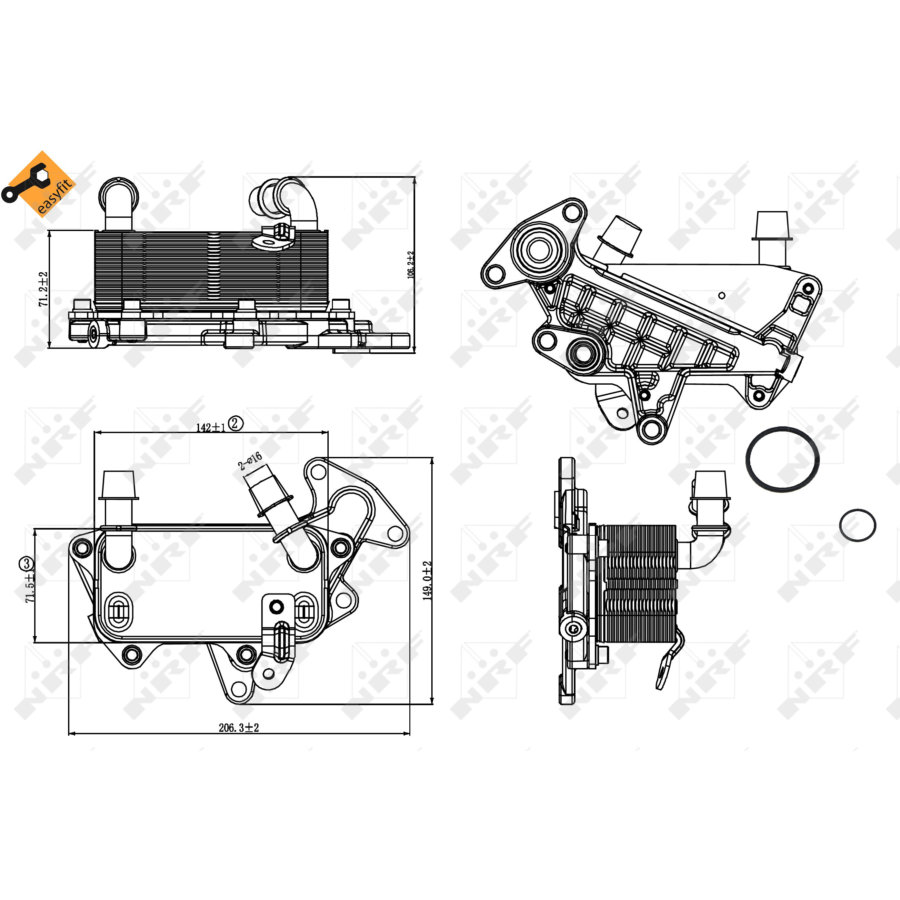 Refroidisseur d’huile NRF 31264 boîte automatique EASY FIT - Norauto