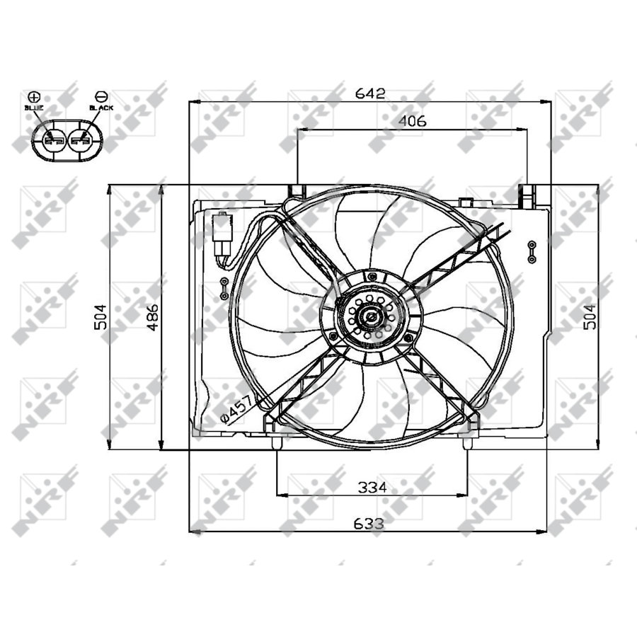 Ventilateur De Refroidissement Moteur Nrf 47741