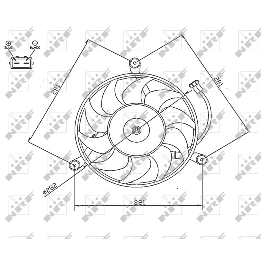 Ventilateur De Refroidissement Moteur Nrf 47745